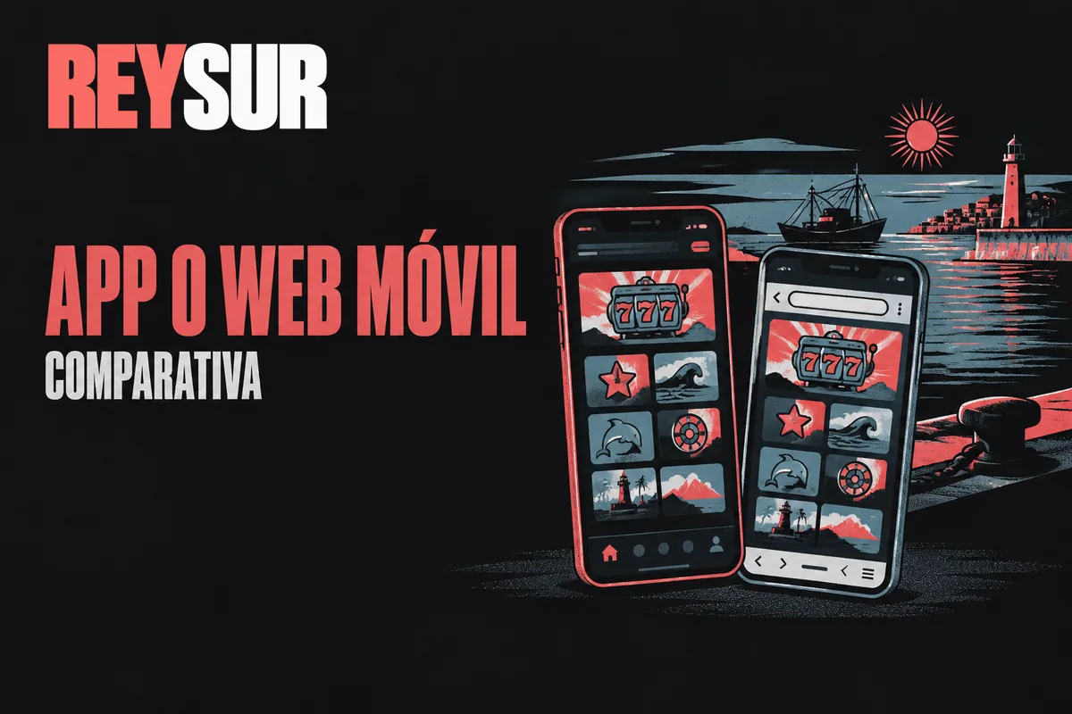 Dos celulares comparan el catálogo de la app y la web