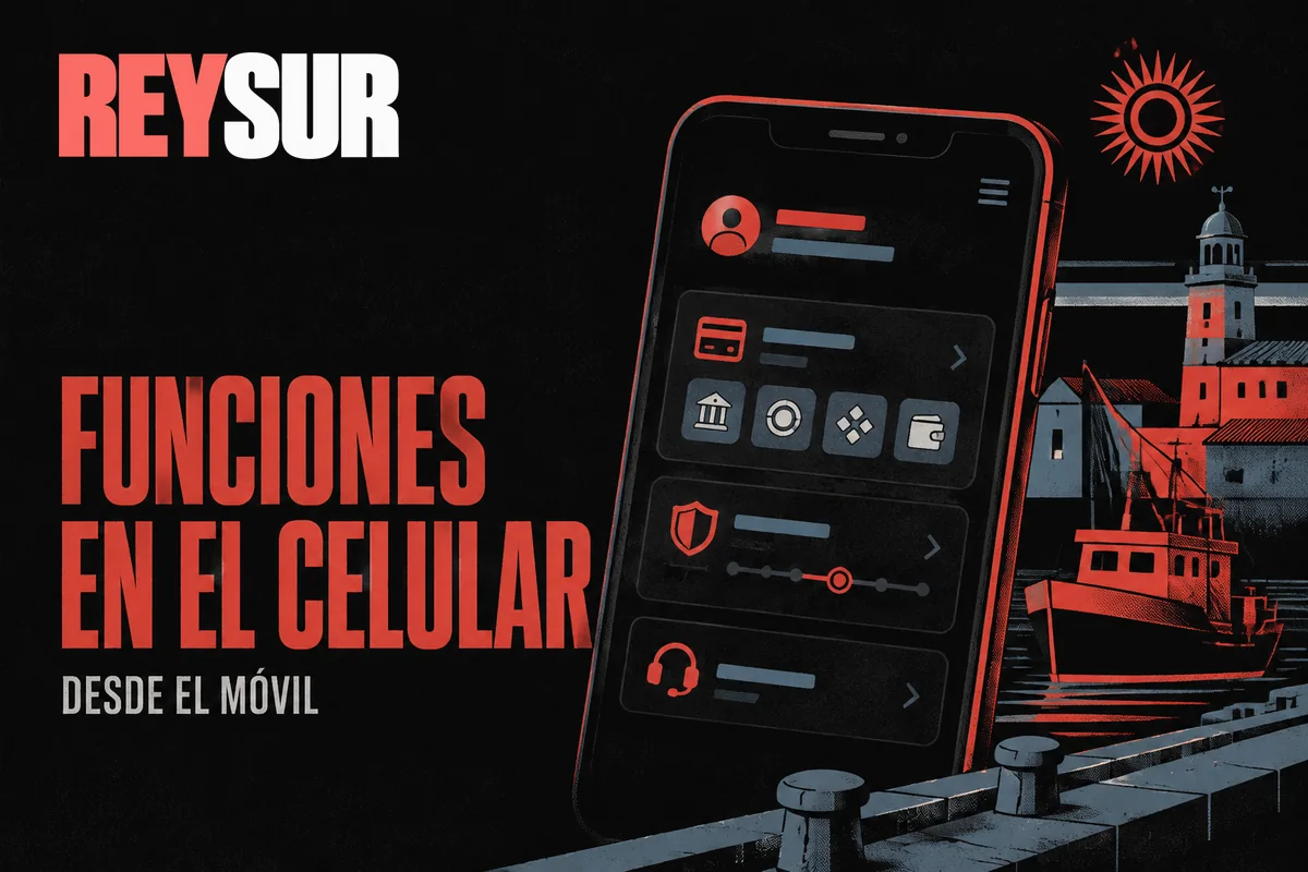 Cuenta móvil muestra pagos, límites de juego y soporte