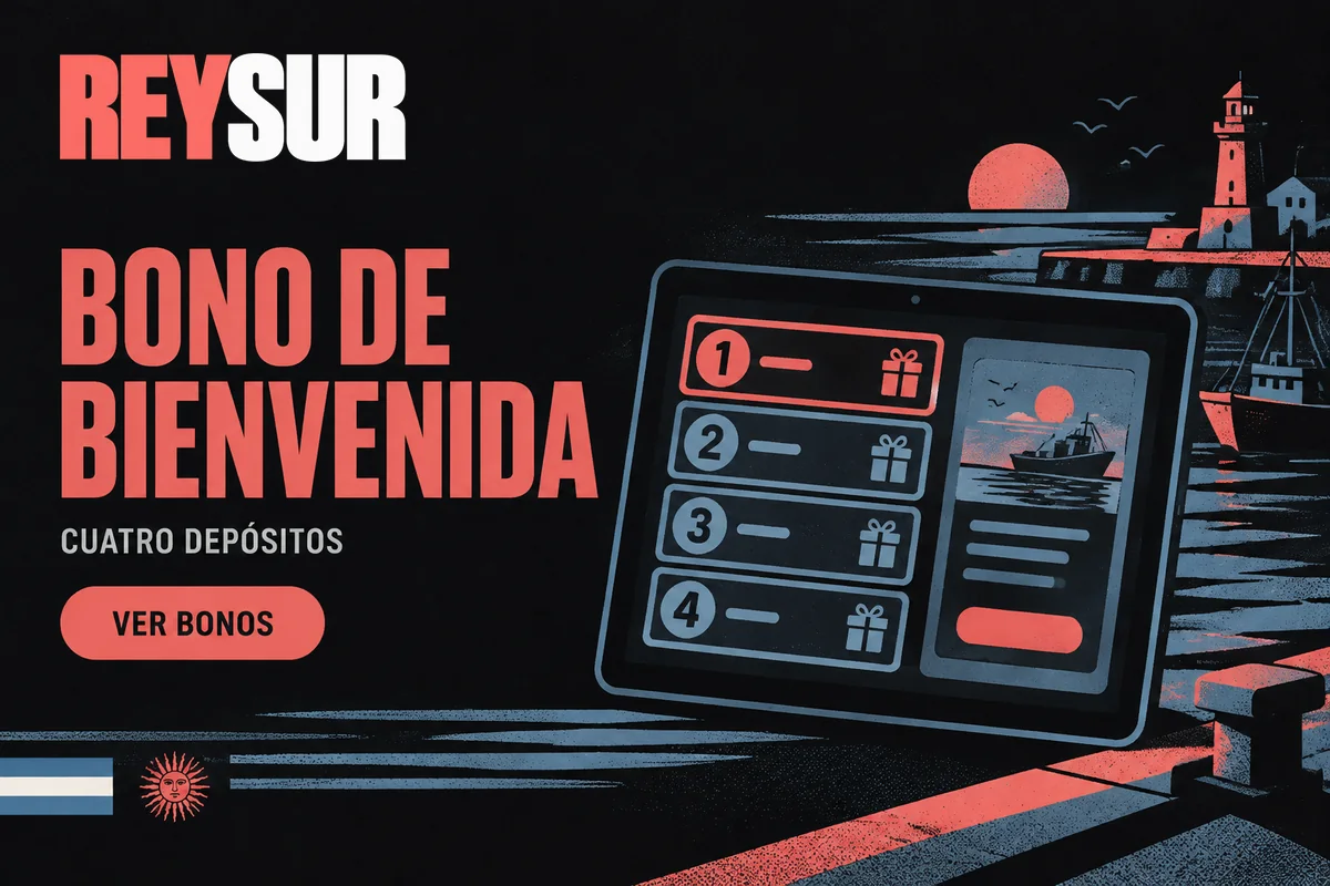 Tableta con cuatro etapas del bono de bienvenida