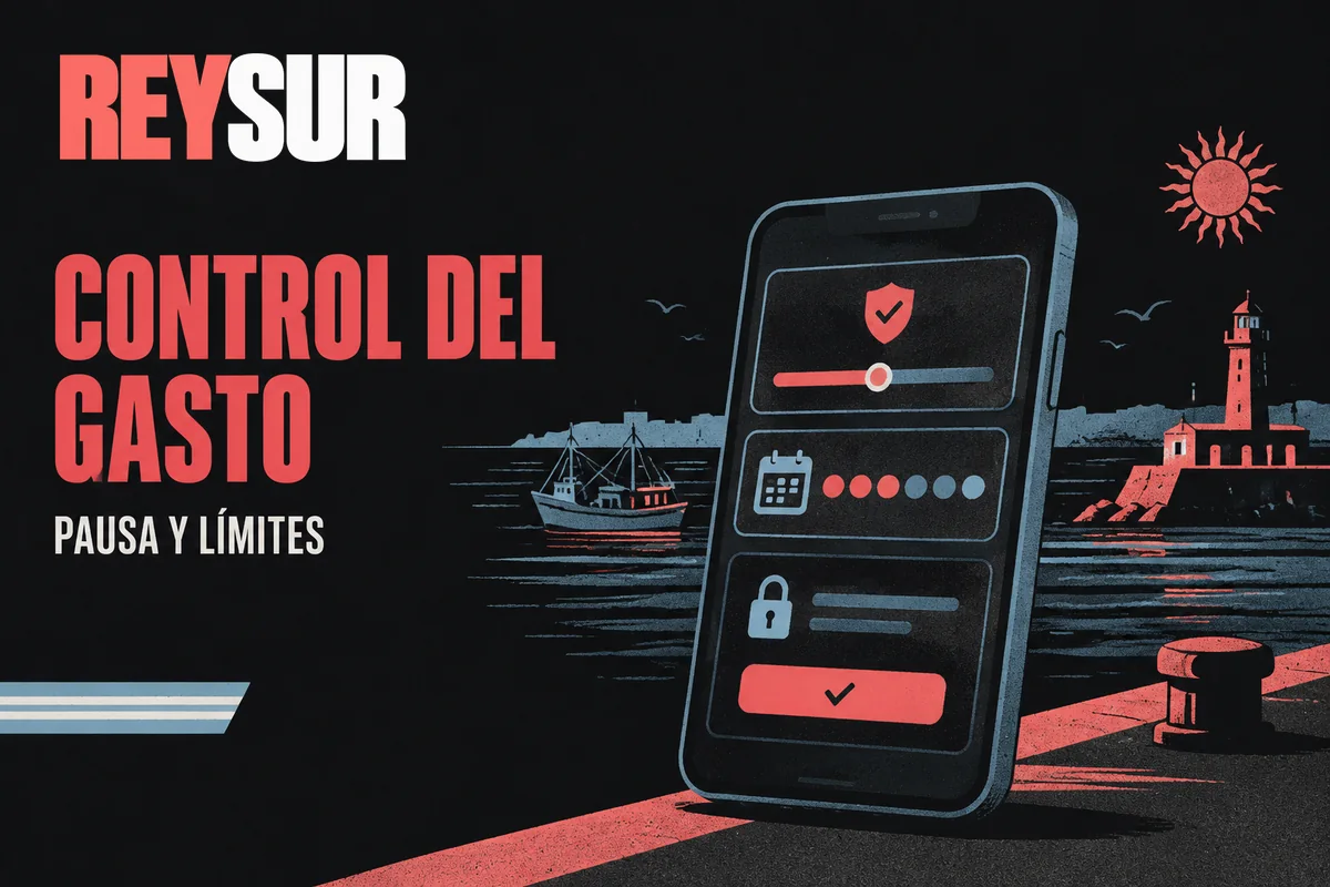 Móvil con límites de gasto, pausa y autoexclusión