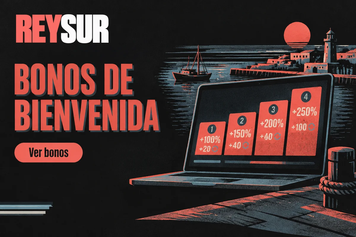 Pantalla con cuatro tramos de bonos y giros gratis