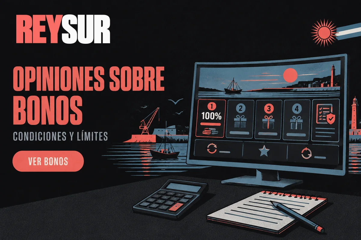 Pantalla con bonos escalonados, requisitos de apuesta y calculadora.