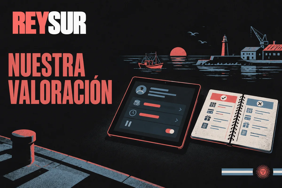 Tablet con límites de juego y cuaderno de valoración.
