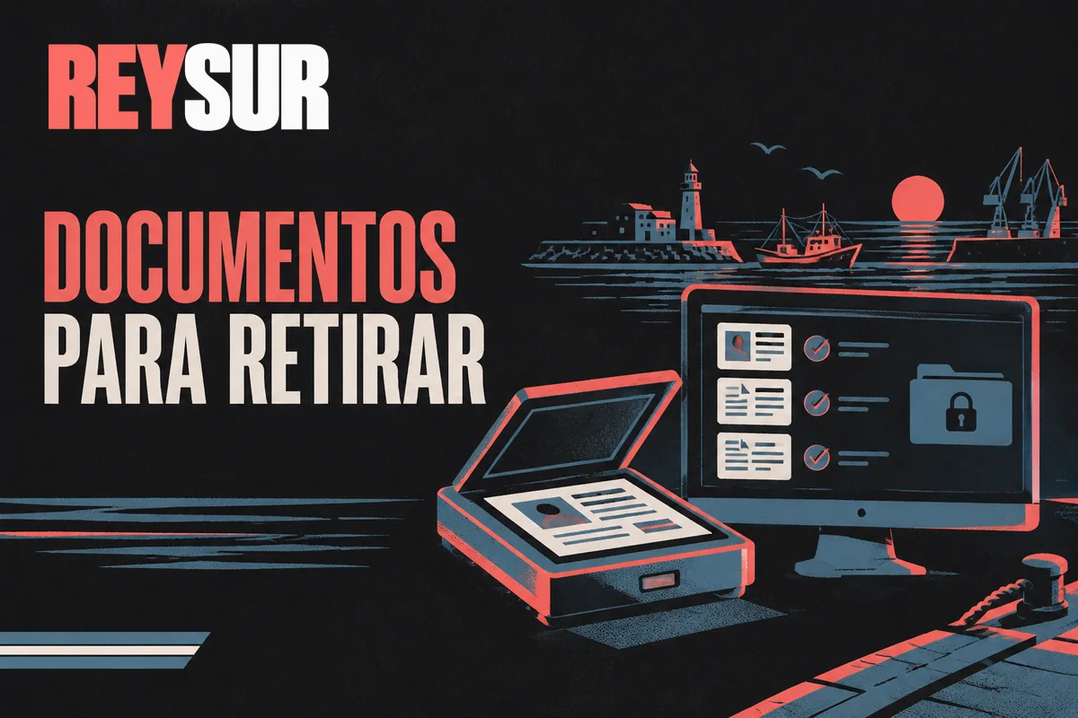 Documentos legibles preparados para verificar un retiro
