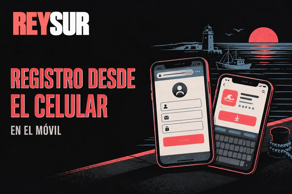 Celular con registro móvil y pantalla de descarga